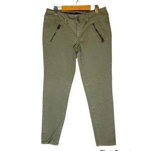 American Eagle Olive Green Moto Jeggings